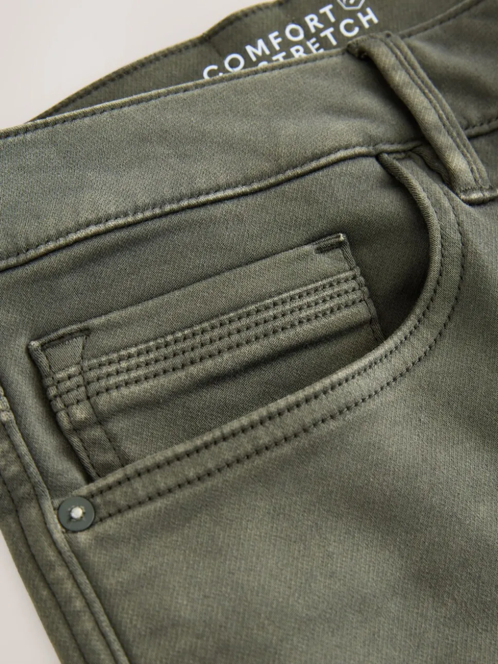 Groen - Slim Fit - Comfortabele stretchjeans