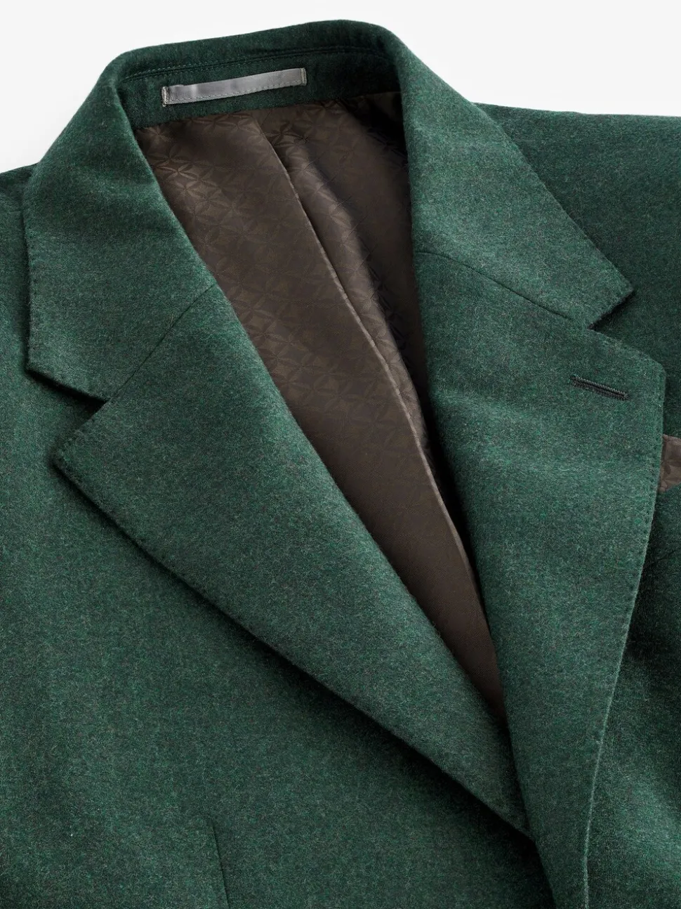 Groen - Slim Fit - Signature Zignone flanellen colbert van Italiaanse wol-kasjmier blend