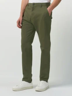 Groen - Slim Fit - Stretchy chino