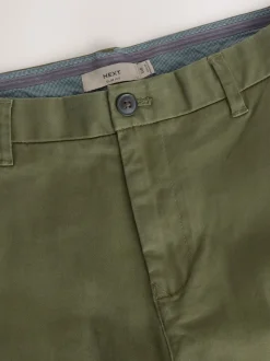 Groen - Slim Fit - Stretchy chino