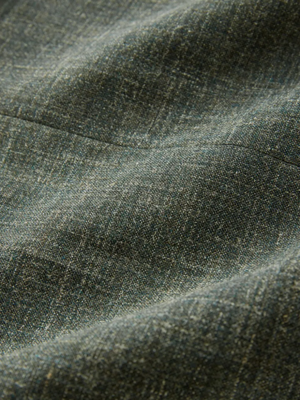 Groen - Slim fit Nova Fides colbert van Italiaanse linnenmix stof