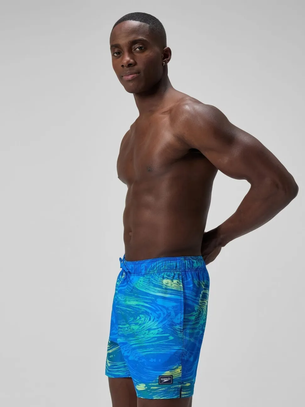 Groen - Speedo print Redondo Edge volleyshorts met print 16"