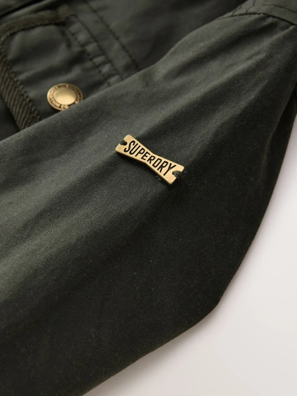 Groen - Superdry Gewaxt Jack