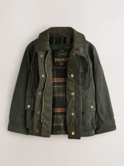Groen - Superdry Gewaxt Jack