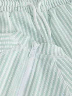 Groen - Textured Rash Vest and Swim Shorts Set (3mths-7yrs)