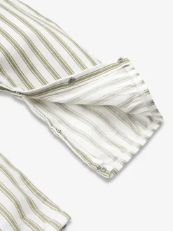 Groen - The Little Tailor Baby Woven Dungarees and T-Shirt Set
