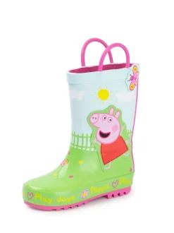 Groen - Vanilla Underground Peppa Pig Kids Wellies with Handles