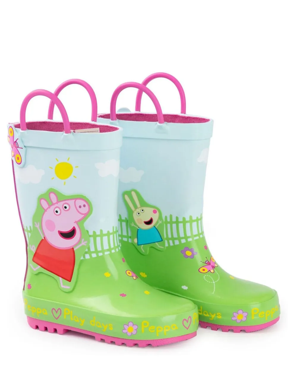Groen - Vanilla Underground Peppa Pig Kids Wellies with Handles