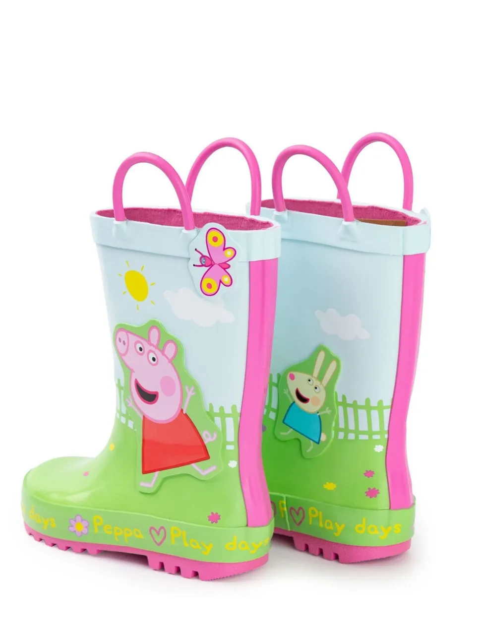 Groen - Vanilla Underground Peppa Pig Kids Wellies with Handles