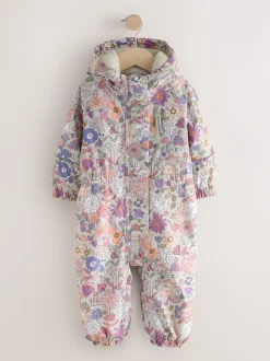 Groen bloemmotief - Character Waterproof Snowsuit (6mths-7yrs)