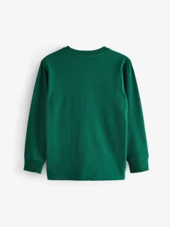 Groen bos - Behaaglijk T-shirt met lange mouwen (3-16 jr)