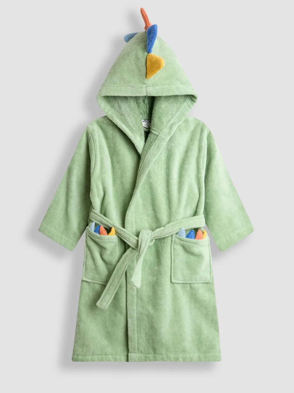 Groen dinosaurus - JoJo Maman Bébé Towelling Bath Robe