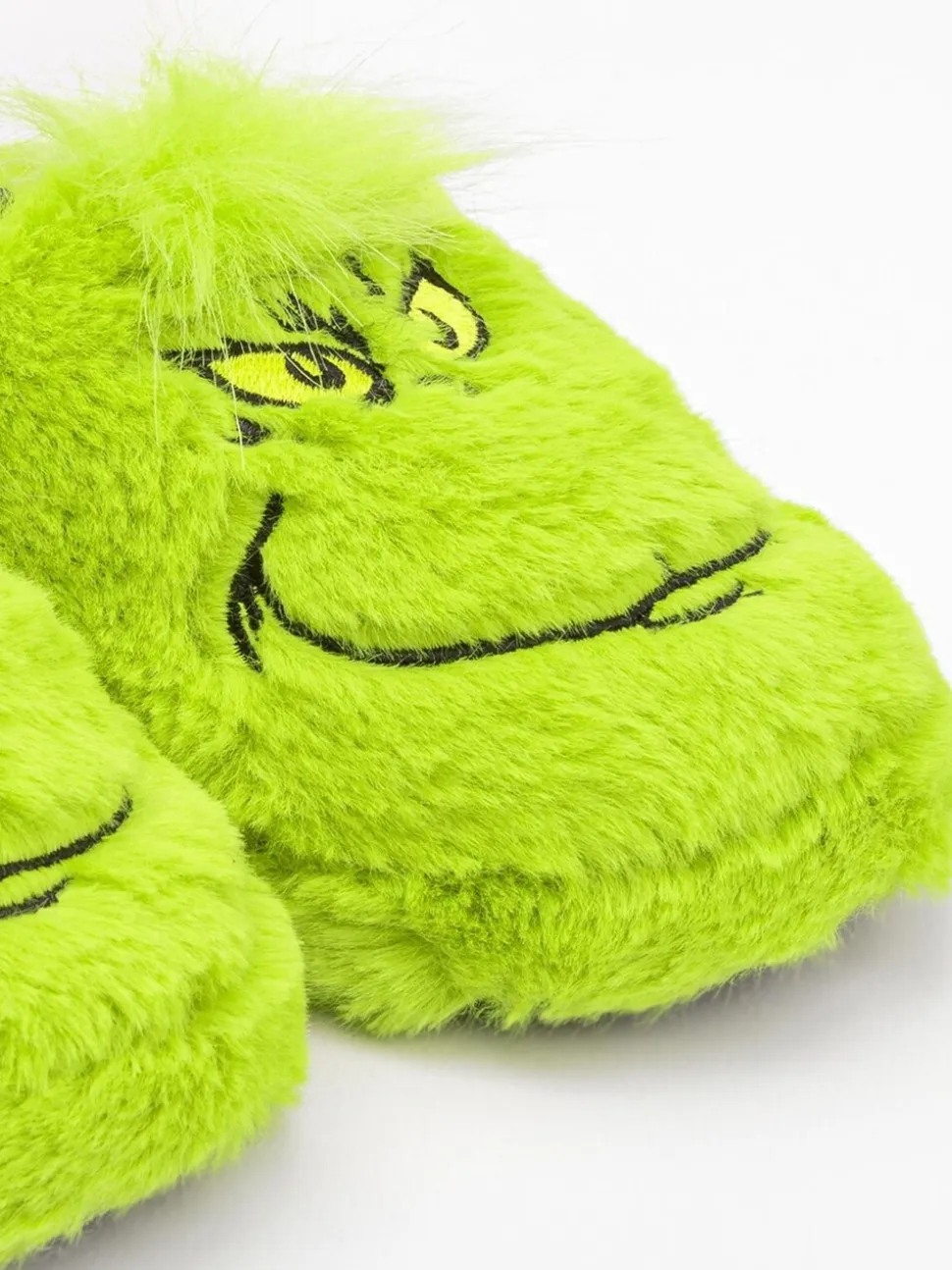 Groen Grinch - Vanilla Underground zachte kerstpantoffels voor kinderen