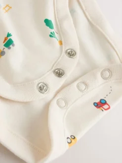 Groen met boerderijprint - Corduroy bretelbroeken en Bodysuit set (0mnd-2jr)