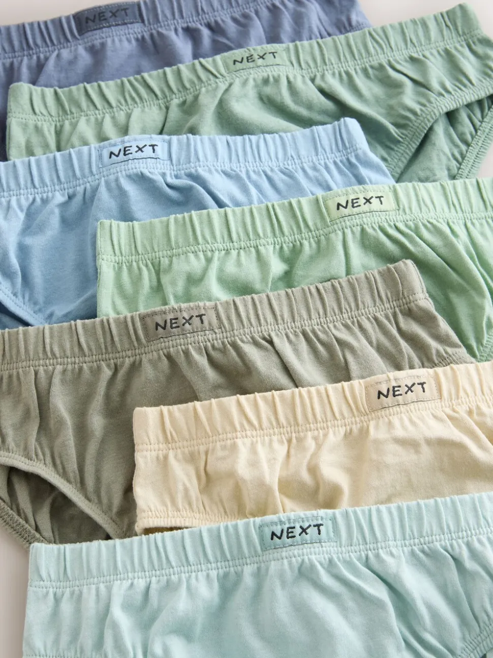 Groen/blauw - 100% katoenen slip verpakking van 7 (1,5 - 16 jr)