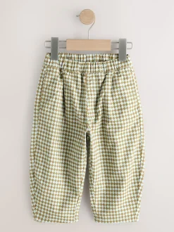 Groen/blauw Mini Harlequin - Barrel pull-on broek (3mnd -7jr) (3mnd -7jr)