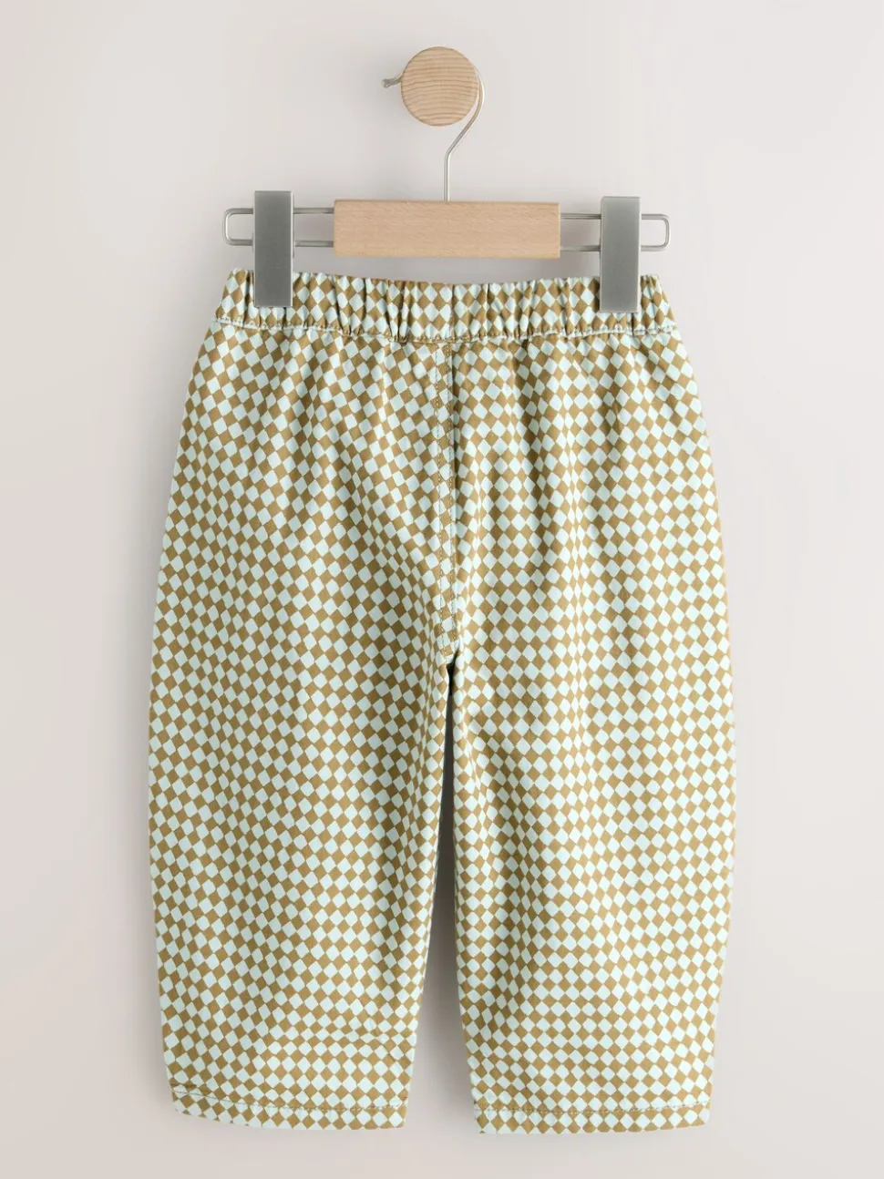 Groen/blauw Mini Harlequin - Barrel pull-on broek (3mnd -7jr) (3mnd -7jr)