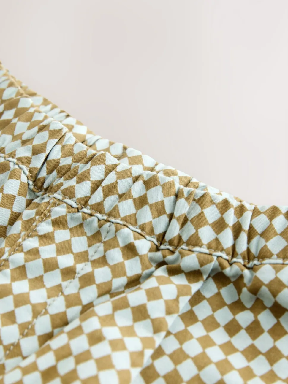 Groen/blauw Mini Harlequin - Barrel pull-on broek (3mnd -7jr) (3mnd -7jr)