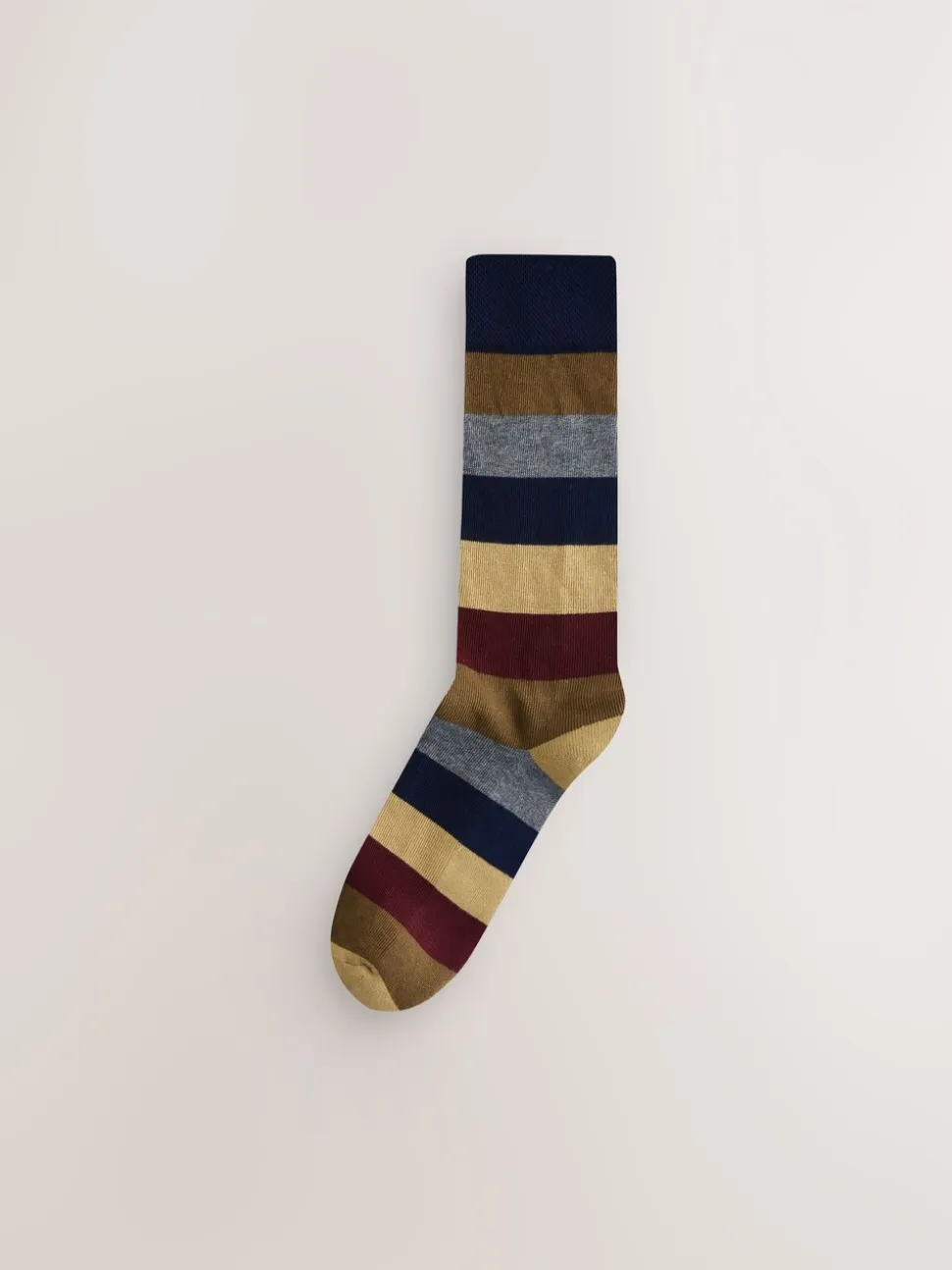 Groen/blauw/grijs - Striped Cushioned Sole Comfort Socks 10 Pack