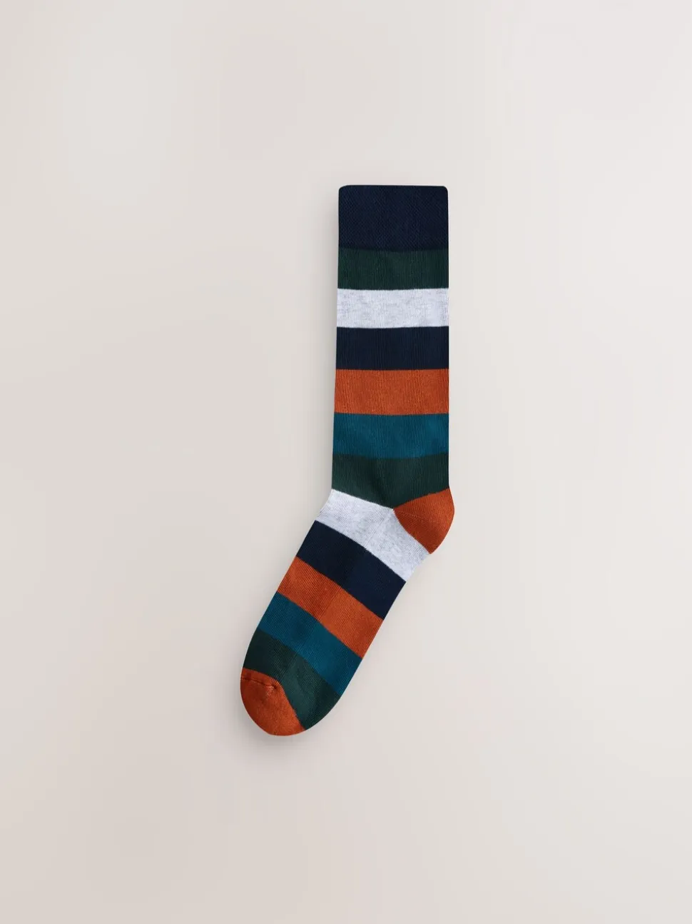 Groen/blauw/grijs - Striped Cushioned Sole Comfort Socks 10 Pack