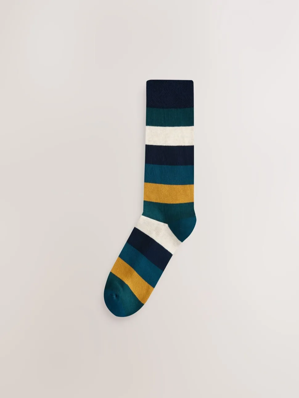 Groen/blauw/grijs - Striped Cushioned Sole Comfort Socks 10 Pack