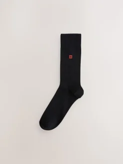 Groen/Blauw/Rood Logo - Frisblijvende sokken met borduursel