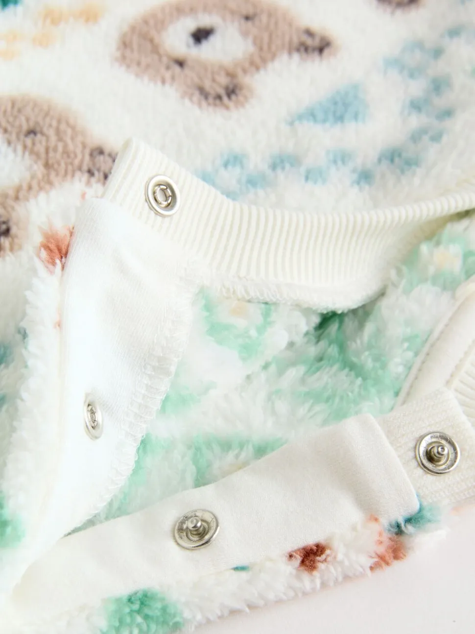 Groene beer Fairisle - Set van fleece top en joggingbroek voor baby's (0mnd -2jr)