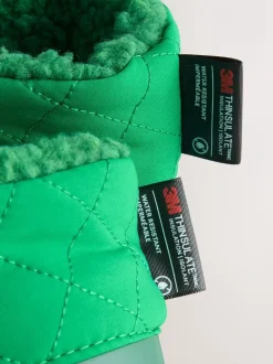 Groene boerderijdieren - Thinsulate™ - Gevoerde thermoregenlaarzen met boord