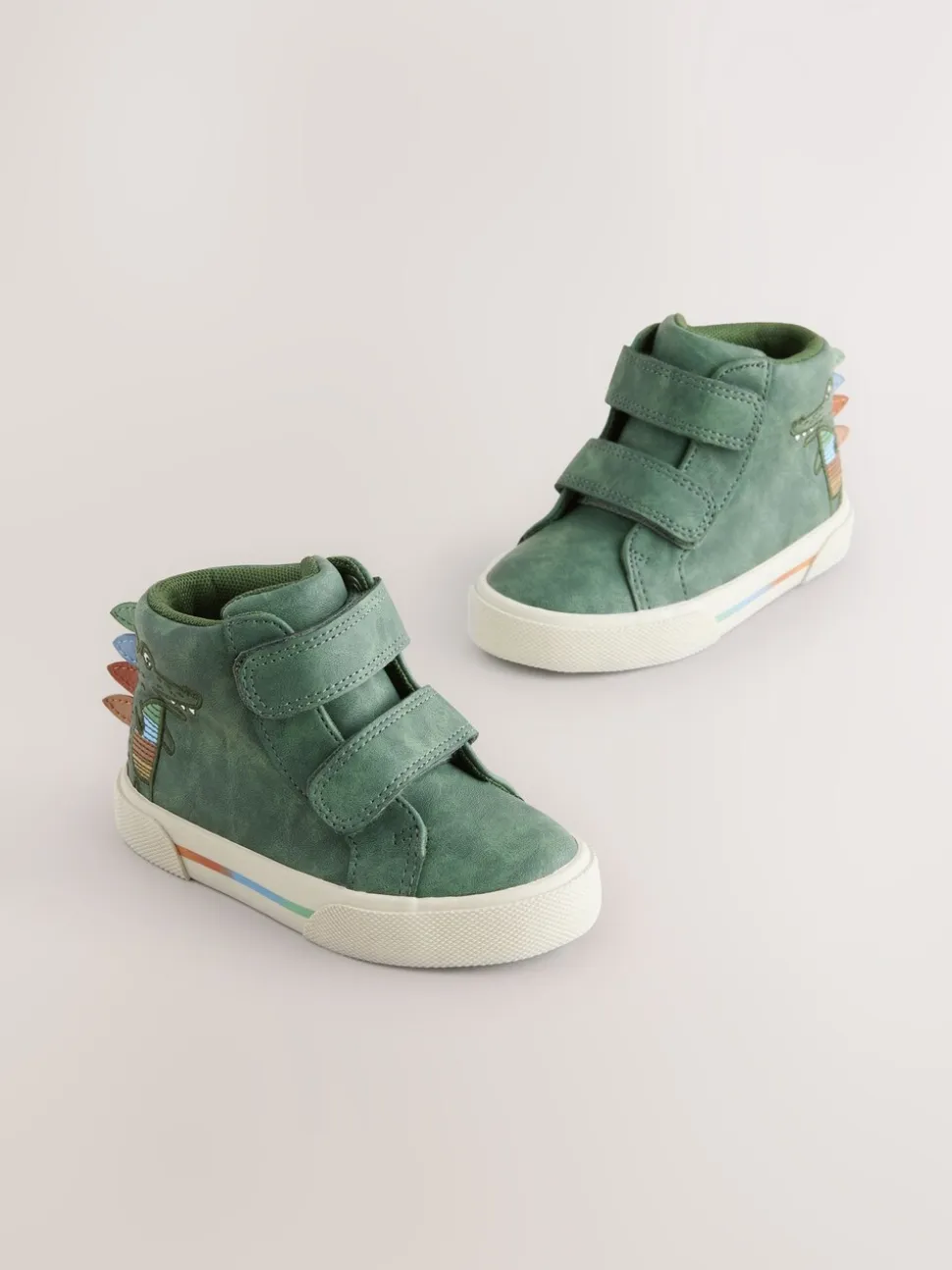 Groene krokodil - Hoge schoenen met klittenbandsluiting
