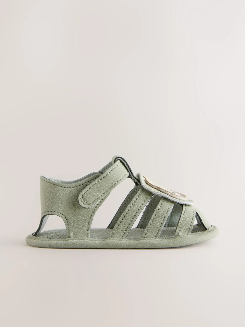 Groene leeuw - Baby visserssandalen met klittenbandsluiting (0 - 24 mnd)