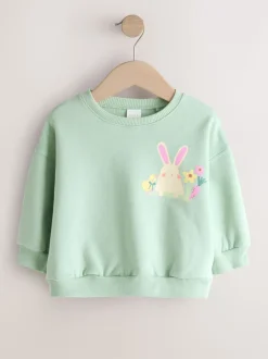 Groene Pasen - Sweatshirt met ronde hals (3 mnd-7 jr)