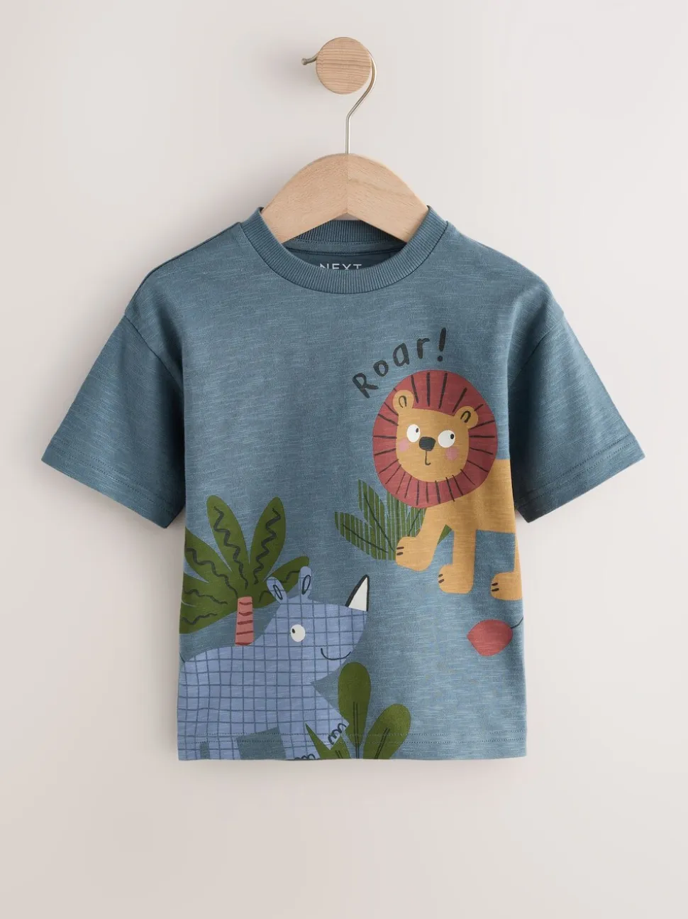 Groene safaridieren - Verpakking van 3 T-shirts met korte mouwen en applicatie (3mnd-7jaar)