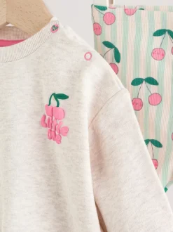 Groen/grijs - Baby Sweatshirt and Leggings 2 Piece Set (0mths-2yrs)