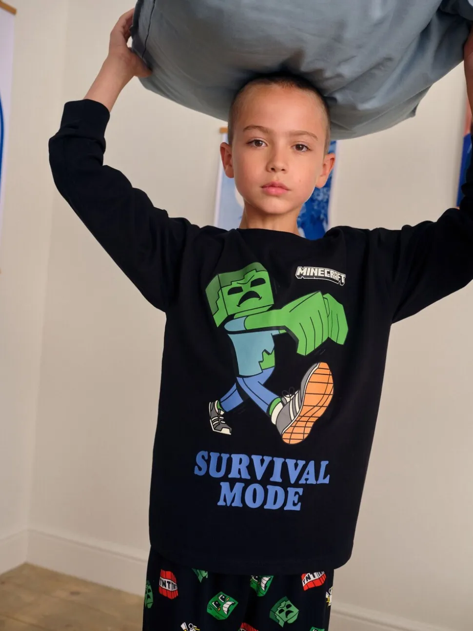 Groen/zwart Minecraft - Licentie Joggingbroeken Pyjama's 2 verpakking (5-16jr)