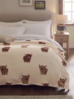 Hamish The Highland Cow Borg Throw