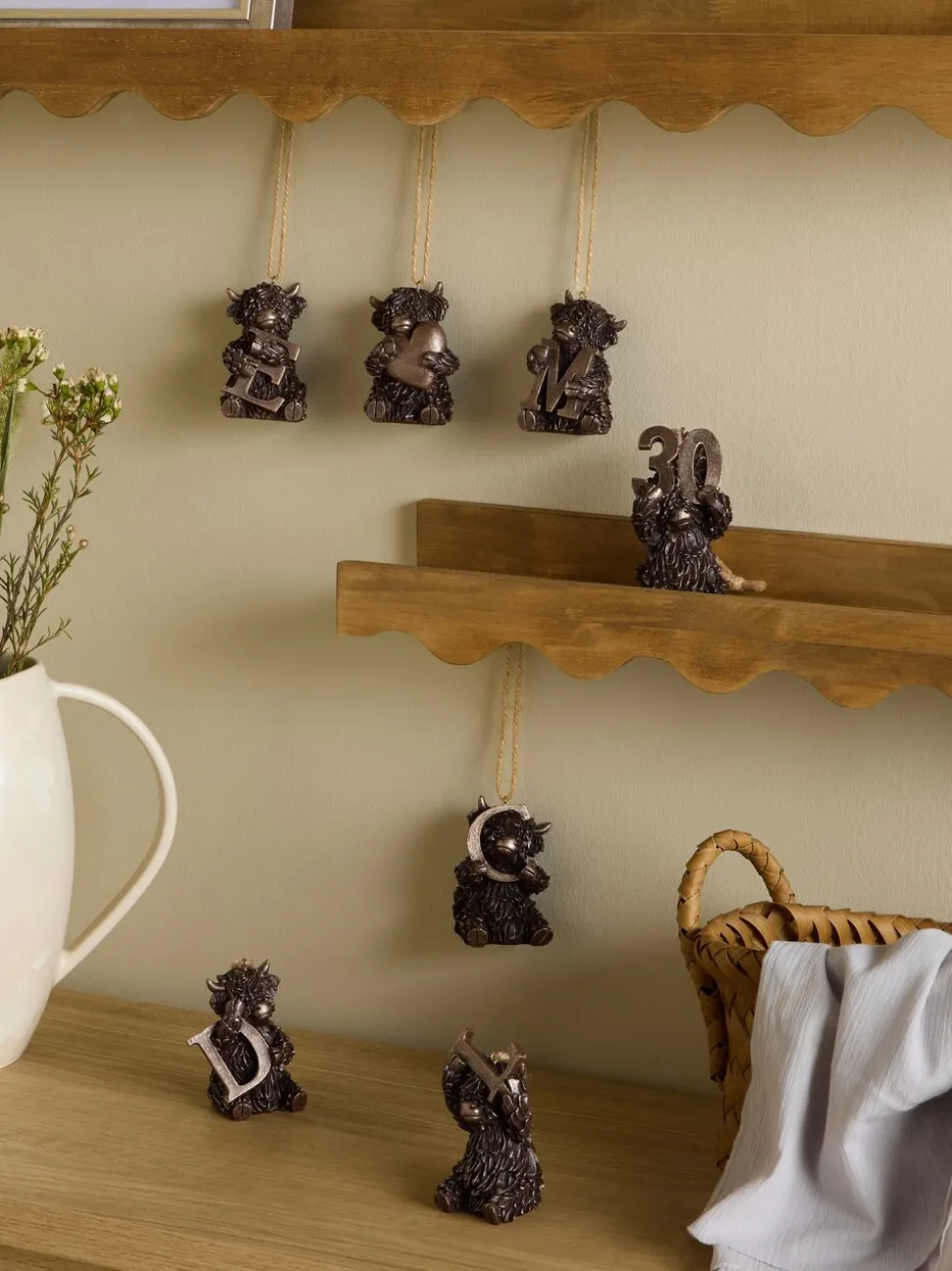 Hamish The Highland Cow Hanging Decoration
