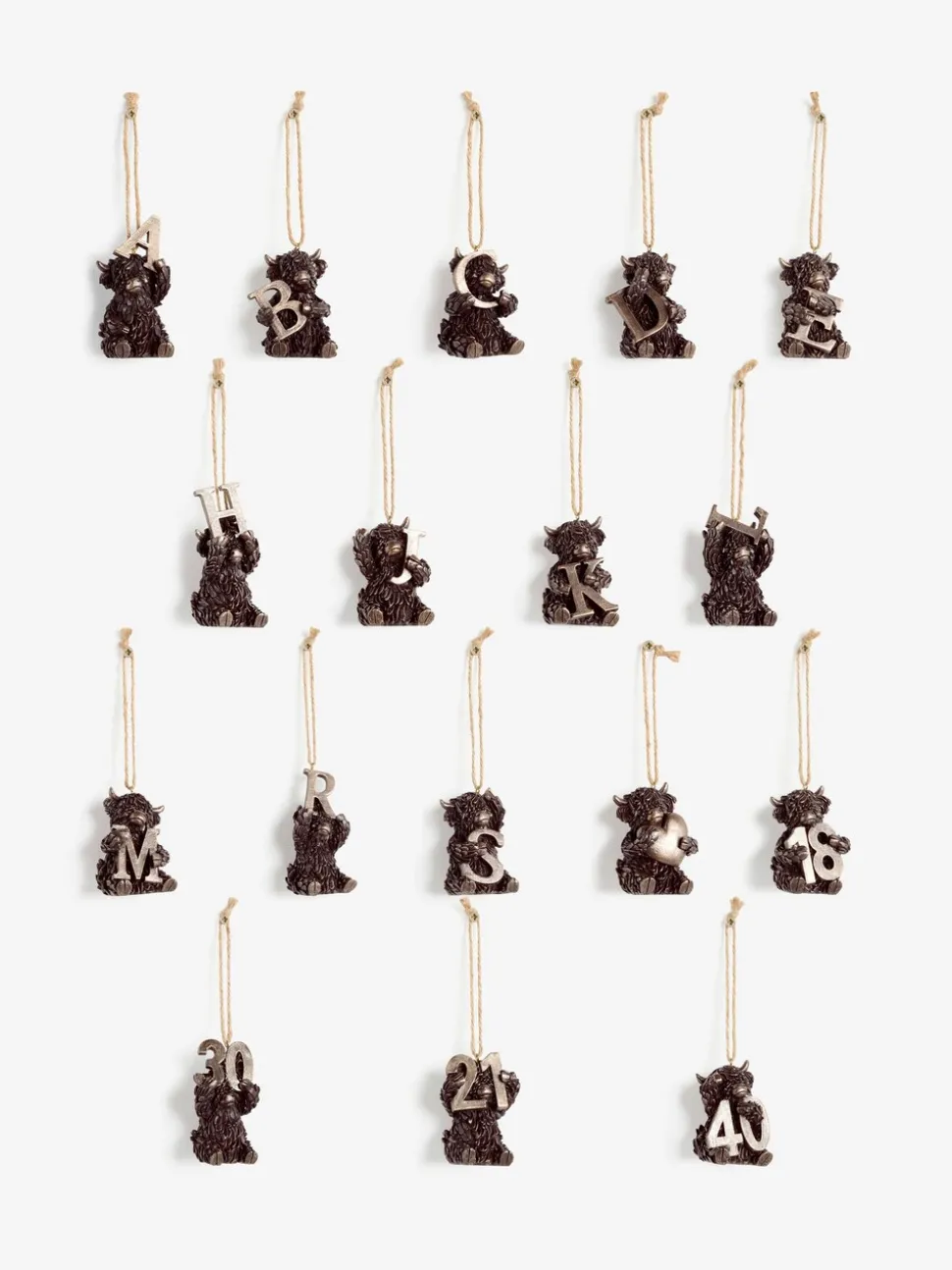 Hamish The Highland Cow Hanging Decoration