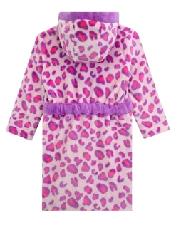 Harry Bear badjas met luipaardprint ROZE LUIPAARD AOP