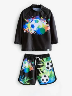 Harry Bear 2-delige zwemset in voetbalstijl
