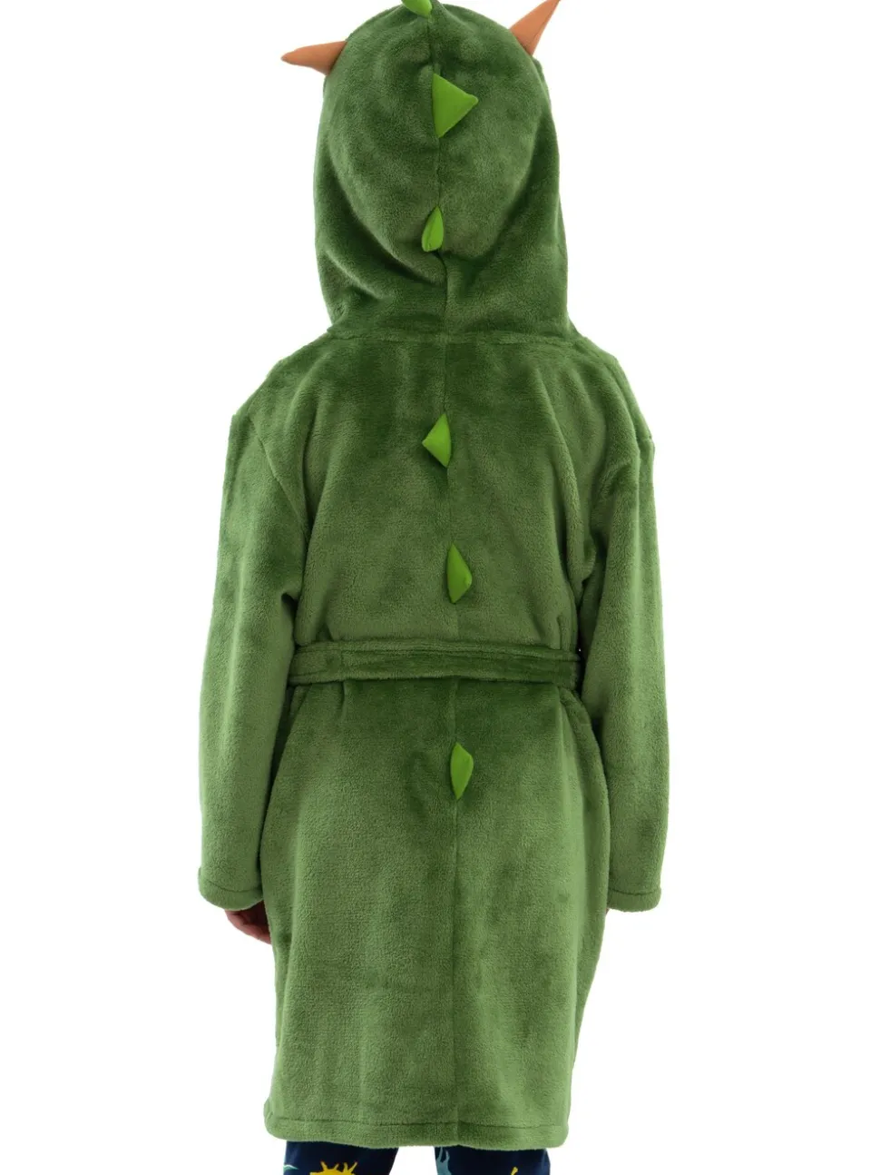 Harry Bear Dinosaur Fleece Dressing Gown With 3D Horns And Spikes