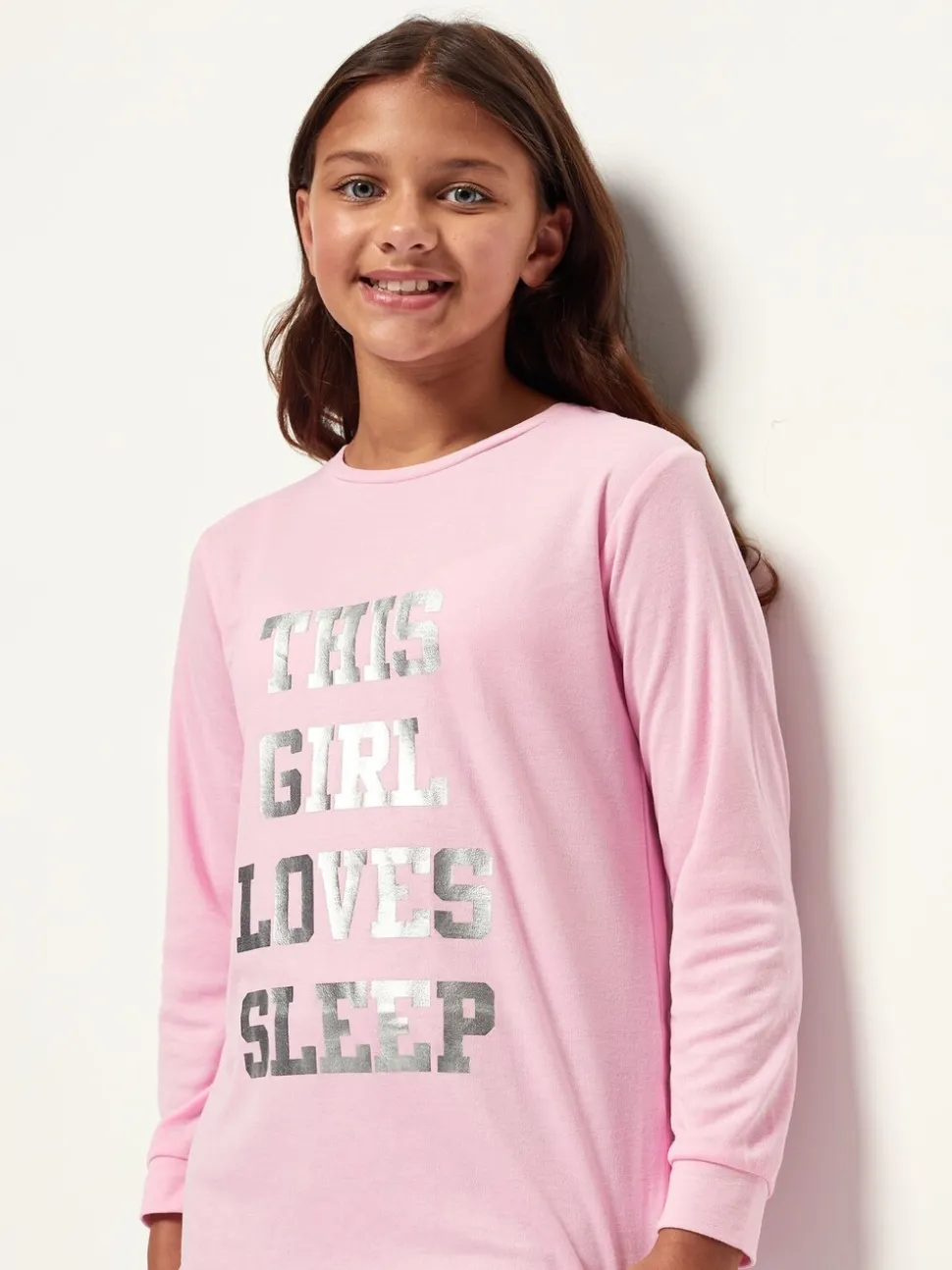 Harry Bear pyjama met luipaardprint en Sleep-slogan