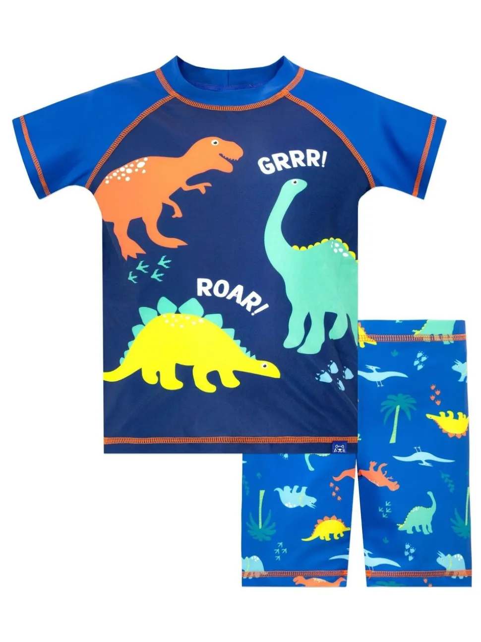 Harry Bear tweedelige set met dinosaurusprint, top en korte broek voor jongens