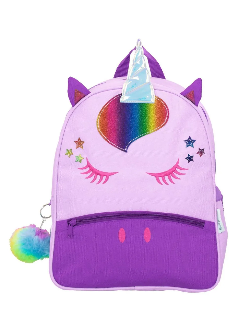 Harry Bear Unicorn Backpack with Pom Pom Keyring