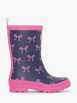 Hatley Blue Teeny Bows Matte Wellies