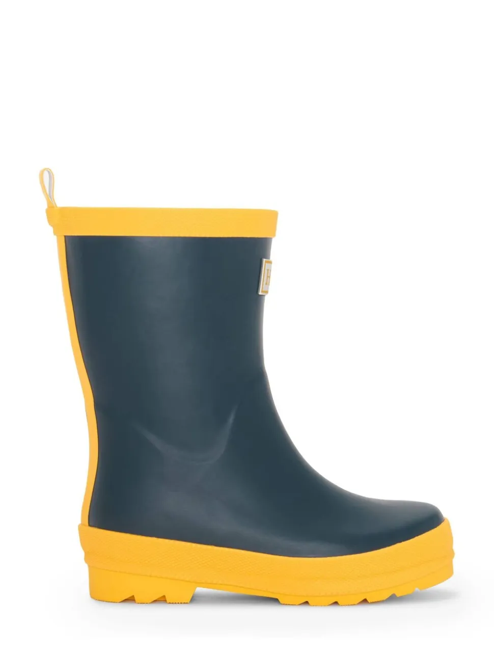 Hatley Navy & Yellow Matte Rain Wellies