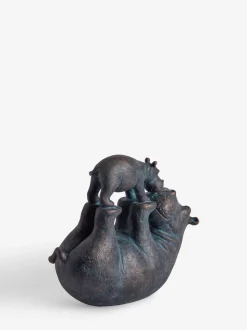 Hattie and Henry Hippo Kissing Ornament