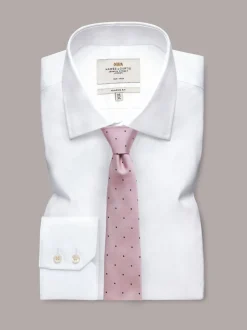 Hawes & Curtis Pink Spot Repp Tie