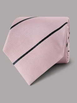 Hawes & Curtis Pink Stripe Repp Tie