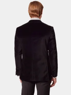 Hawes & Curtis Plain Velvet Black Jacket