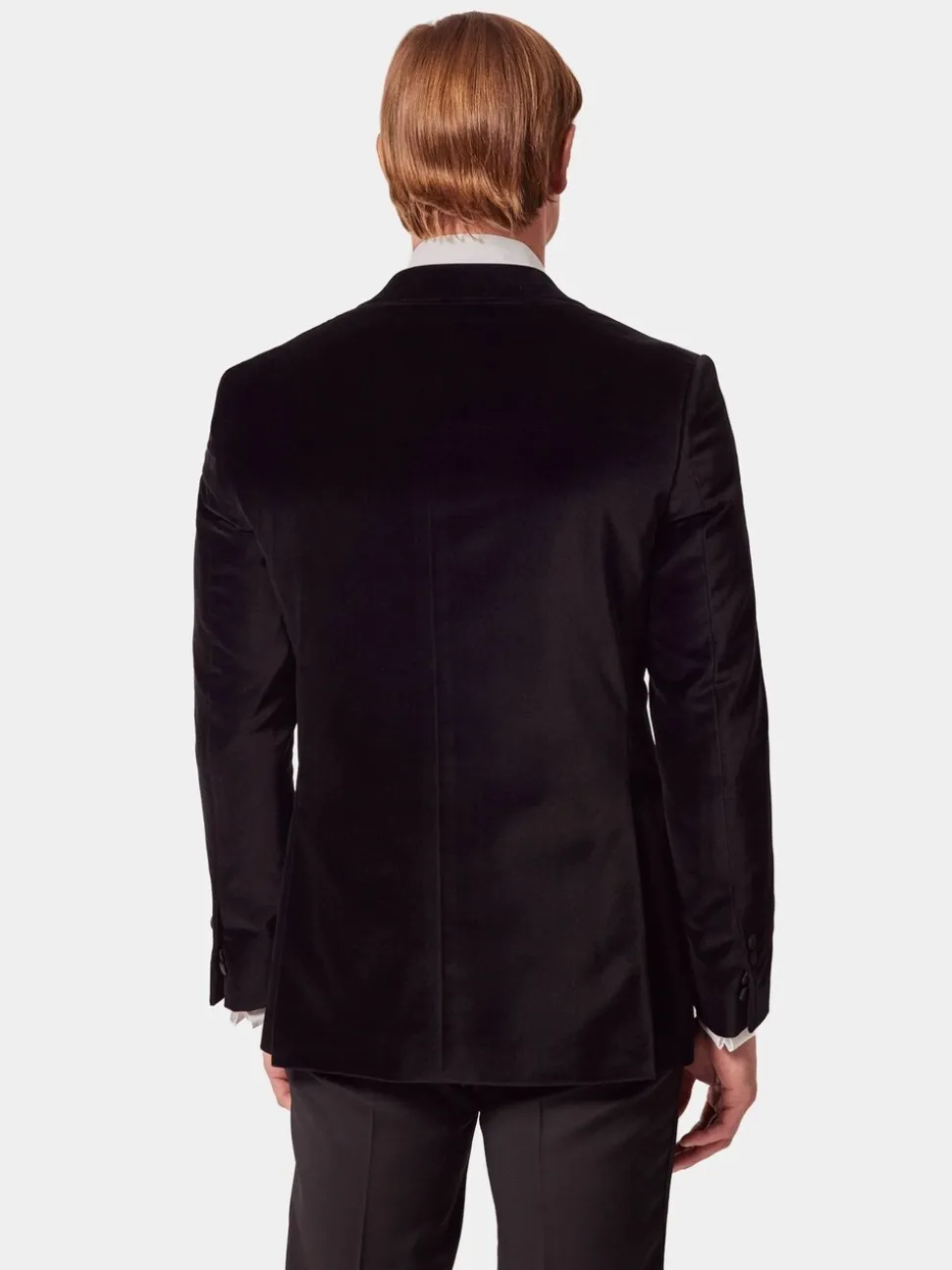 Hawes & Curtis Plain Velvet Black Jacket